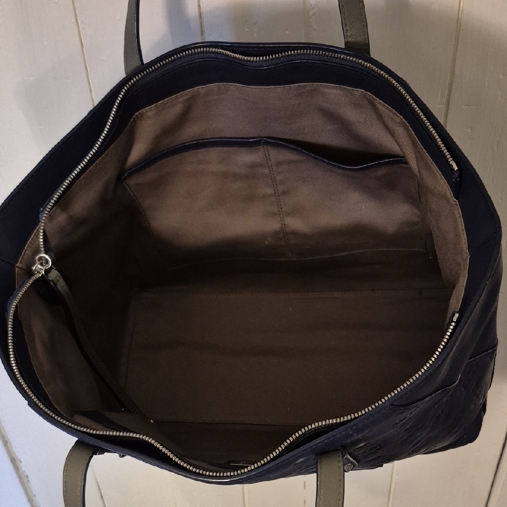 MCM Navy Blue Klara Tote Bag - Picture 4 of 8